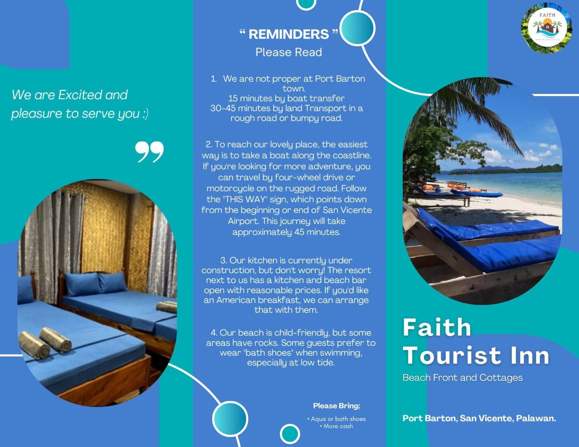 Faith Tourist Inn San Vicente  Ngoại thất bức ảnh