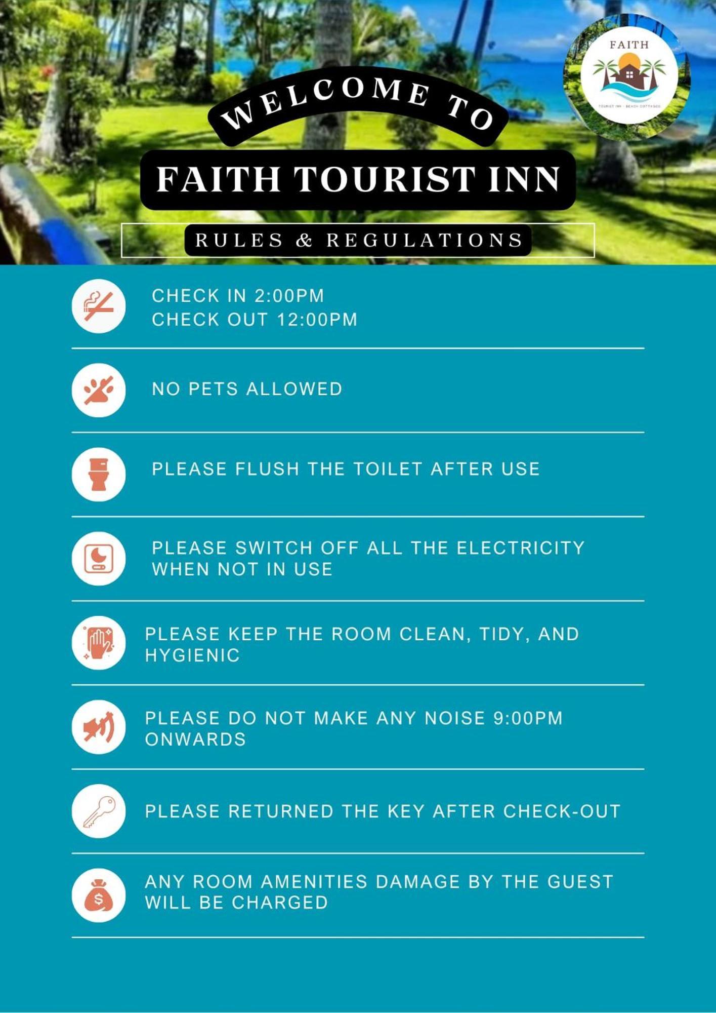 Faith Tourist Inn San Vicente  Ngoại thất bức ảnh